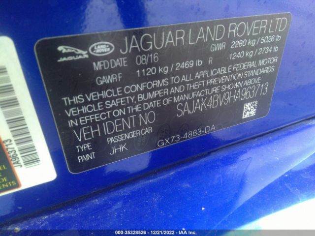 SAJAK4BV9HA963713 Jaguar Xe 35t Prestige
