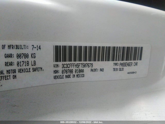 3C3CFFFH5FT507679 Fiat 500 ABARTH