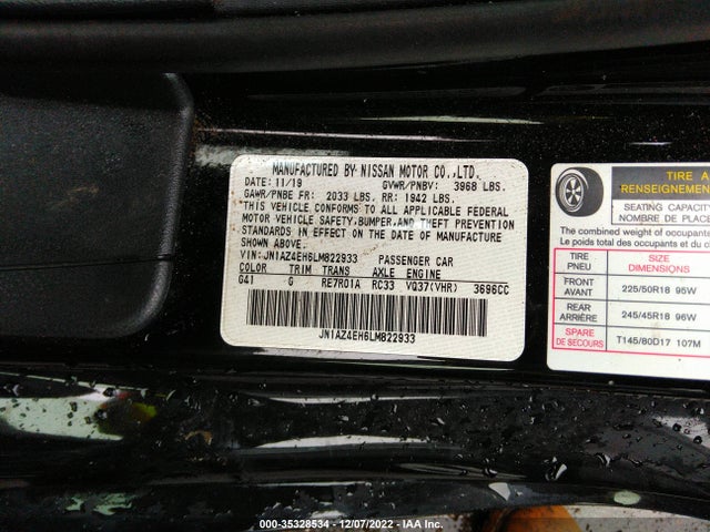 2020 Nissan Z, VIN: JN1AZ4EH6LM822933