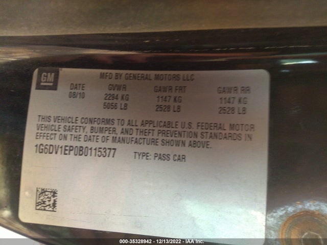 Cadillac CTS-V COUPE 2011 1G6DV1EP0B0115377 Image 9