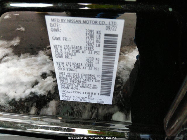 2023 Nissan Murano, VIN: 5N1AZ2AS5PC108883