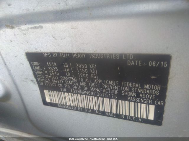 4S3BNBN69F3075175 Subaru Legacy 2.5i Limited