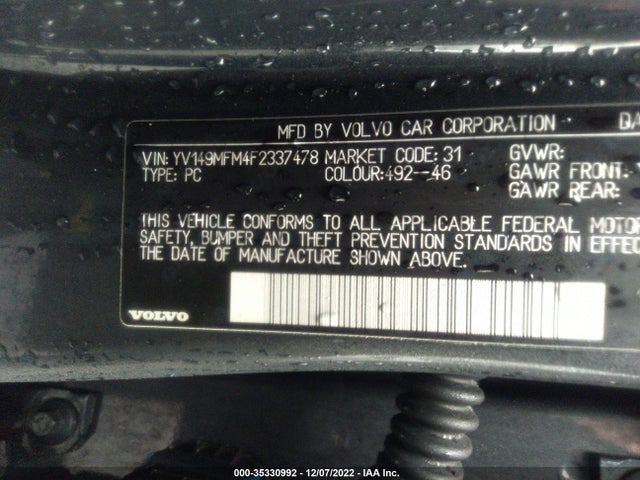 Volvo S60 T6 Drive-e Platinum 2015 YV149MFM4F2337478 Image 10