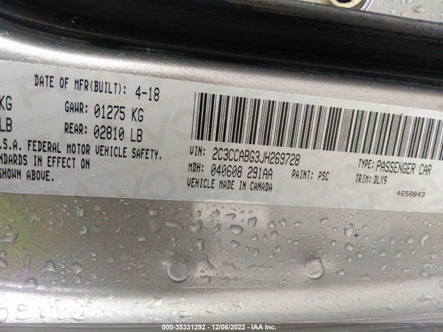 Chrysler 300 300s 2018 2C3CCABG3JH269728 Image 9