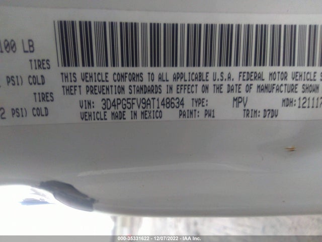 Dodge Journey Sxt 2010 3D4PG5FV9AT148634 Image 10