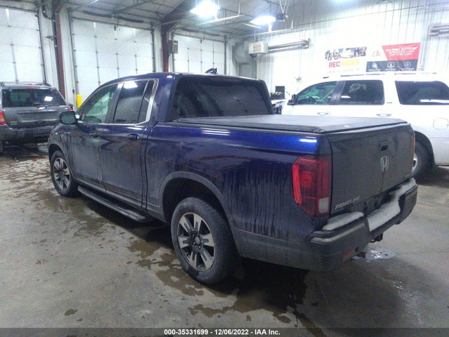 2017 HONDA RIDGELINE RTL-T VIN: 5FPYK3F66HB023099