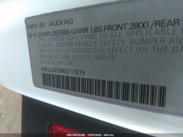 Audi A6 Premium Plus 2019 WAUL2AF26KN117879 Image 9