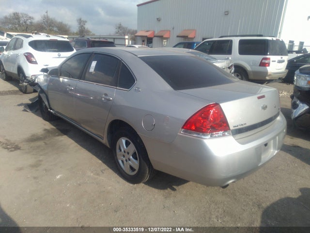 2008 CHEVROLET IMPALA POLICE POLICE VIN: 2G1WS583681254403