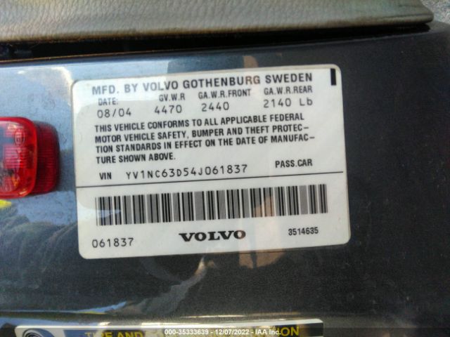 YV1NC63D54J061837 Volvo C70