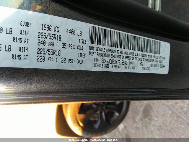 Jeep Compass Altitude 2019 3C4NJCBBXKT613946 Image 10
