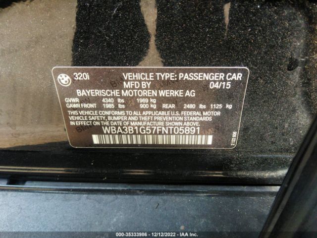 WBA3B1G57FNT05891 BMW 320i