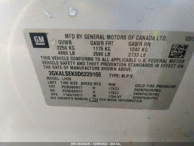2GKALSEK0D6229166 GMC Terrain Sle