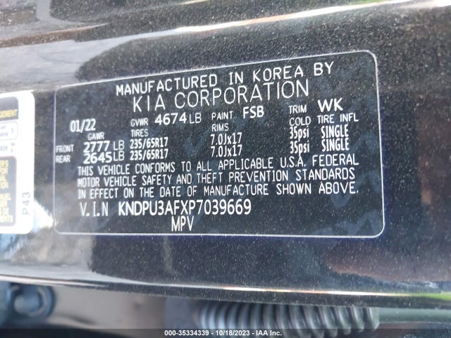 KIA Sportage Lx 2023 KNDPU3AFXP7039669 Image 9