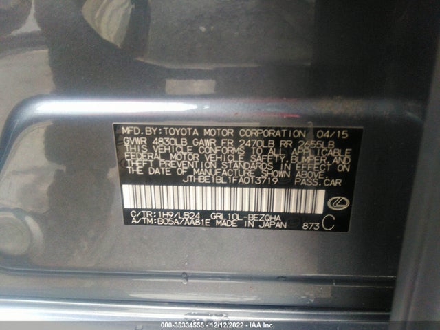 Lexus GS 350 2015 JTHBE1BL1FA013719 Image 9