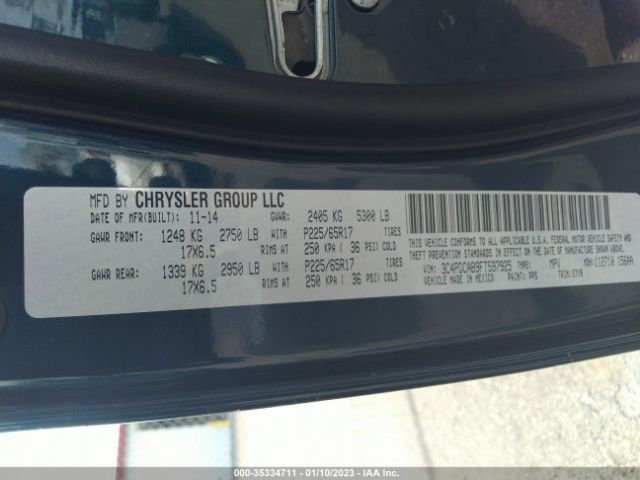3C4PDCAB9FT597925 Dodge JOURNEY SE