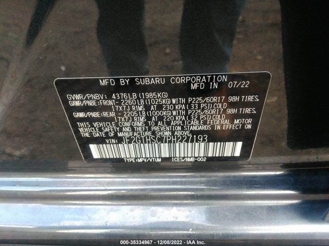 2023 Subaru Crosstrek, VIN: JF2GTHSC7PH227193