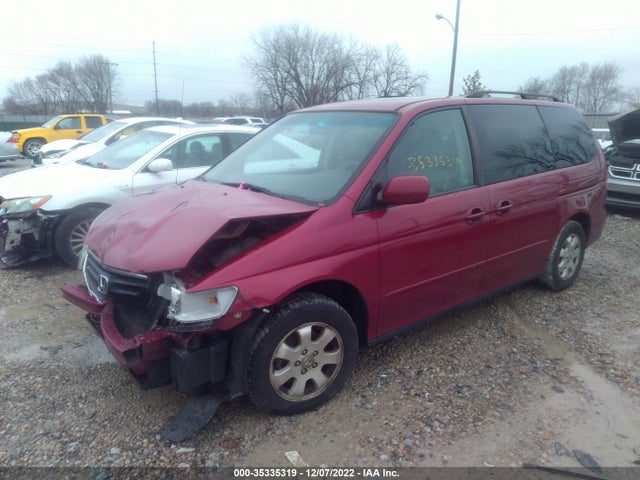 2002 HONDA ODYSSEY EX-L W/DVD/LEATHER VIN: 2HKRL18032H536956
