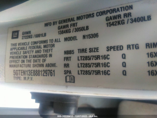 Hummer H3 2008 5GTEN13E888129761 Image 11
