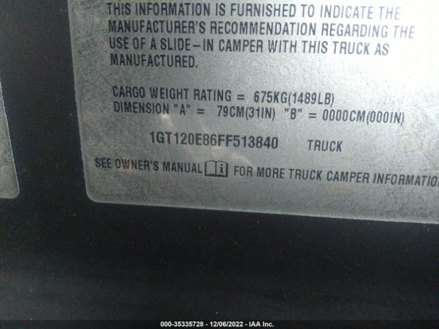 1GT120E86FF513840 GMC Sierra 2500hd Denali