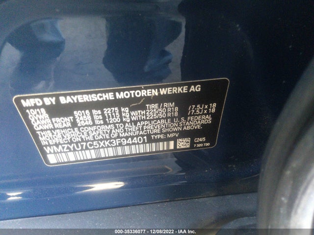 WMZYU7C5XK3F94401 Mini Countryman Cooper S E
