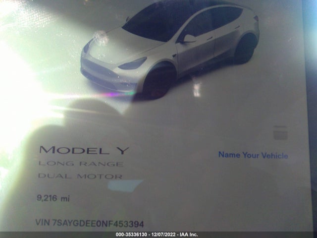 Tesla Model Y Long Range 2022 7SAYGDEE0NF453394 Image 7