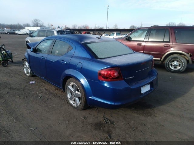 2013 DODGE AVENGER SXT VIN: 1C3CDZCBXDN554033