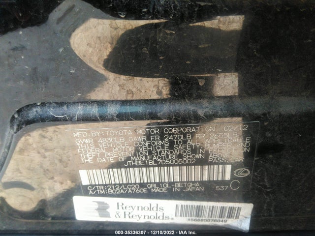 JTHBE1BL7D5005002 Lexus GS 350