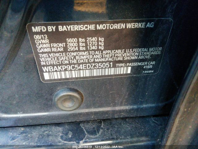 WBAKP9C54EDZ35051 BMW 5 Series 550i Xdrive