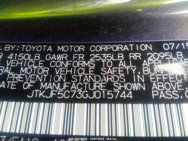 2016 Scion TC, VIN: JTKJF5C73GJ015744