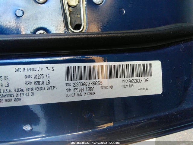 Chrysler 300 Limited 2015 2C3CCAAG1FH893925 Image 9