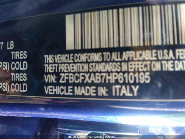 ZFBCFXAB7HP610195 Fiat 500X