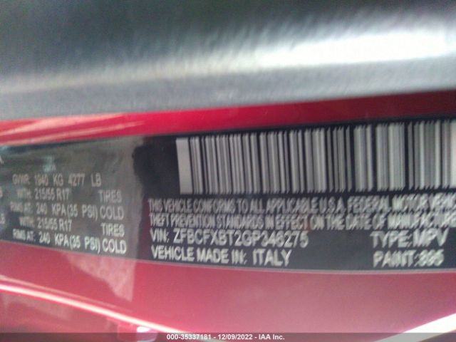 ZFBCFXBT2GP346275 Fiat 500x Easy