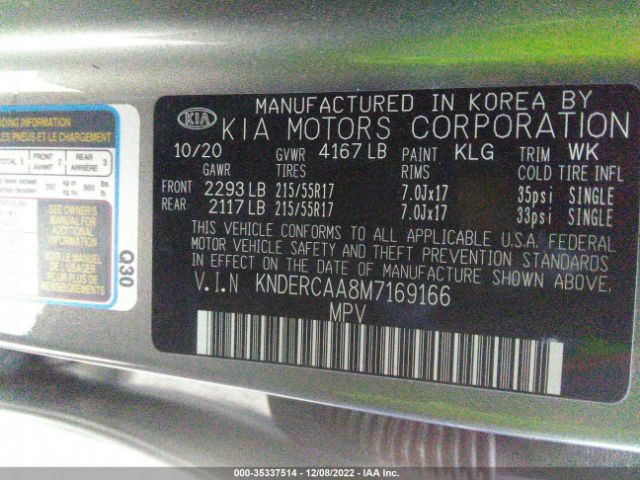 KNDERCAA8M7169166 KIA SELTOS EX