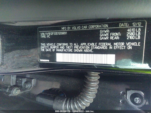Volvo S60 2013 YV1612FS0D1209891 Image 9