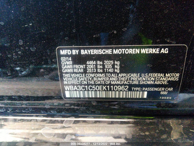 BMW 328I 2014 WBA3C1C50EK110962 Image 25