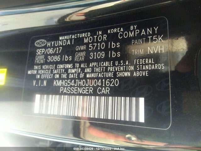 Genesis G90 5.0l Ultimate 2018 KMHG54JH0JU041620 Image 15