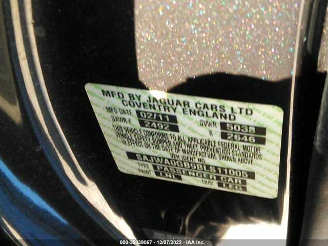 SAJWA0GB9BLS11005 Jaguar XF