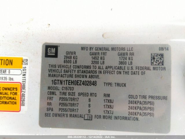 1GTN1TEH0EZ402848 GMC SIERRA 1500
