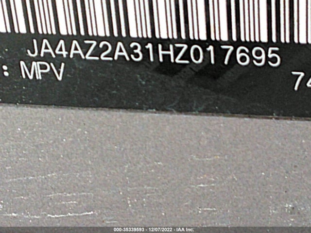 JA4AZ2A31HZ017695 Mitsubishi Outlander Es