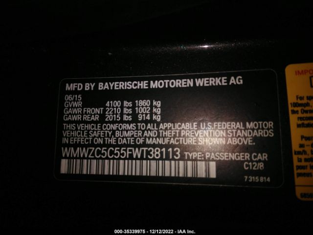 WMWZC5C55FWT38113 Mini Cooper Countryman S