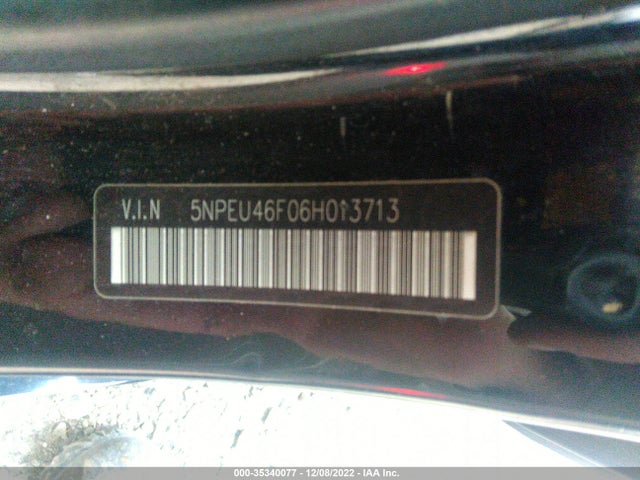 2006 HYUNDAI SONATA GLS/LX VIN: 5NPEU46F06H013713