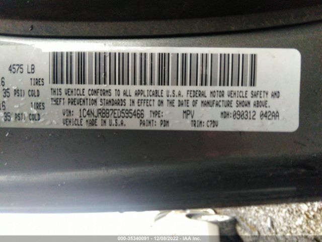 1C4NJRBB7ED595466 Jeep Patriot Sport
