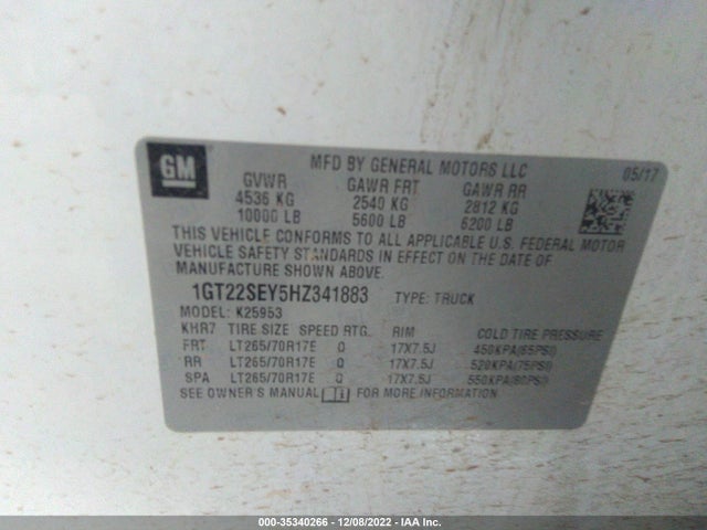 GMC Sierra 2500hd Sle 2017 1GT22SEY5HZ341883 Image 9
