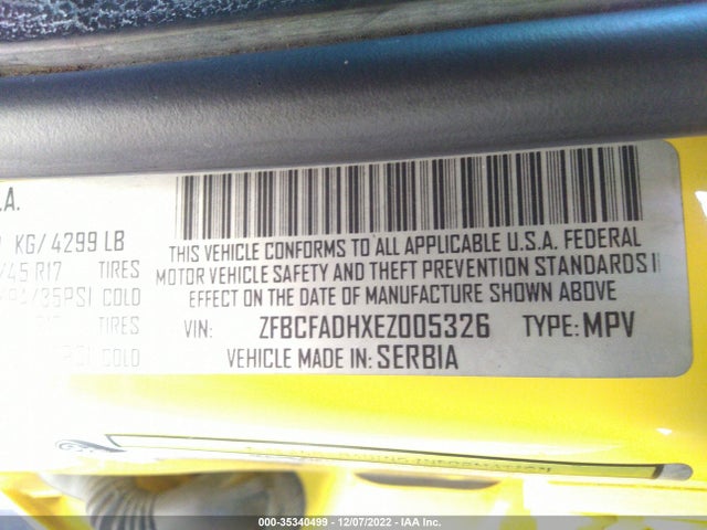 ZFBCFADHXEZ005326 Fiat 500L TREKKING