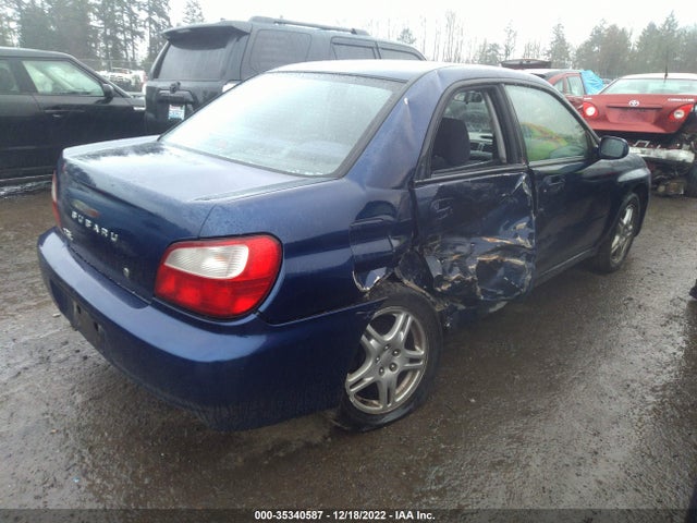 2002 SUBARU IMPREZA SEDAN RS VIN: JF1GD67522G521681