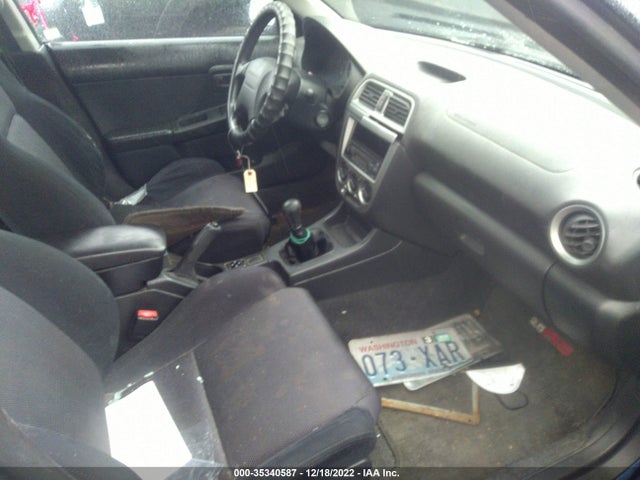 2002 SUBARU IMPREZA SEDAN RS VIN: JF1GD67522G521681