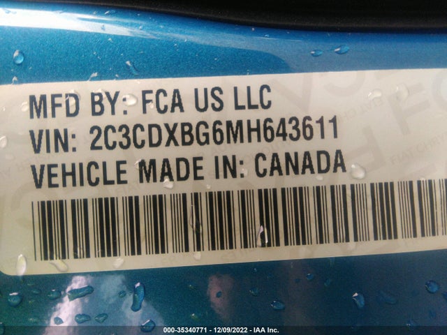 Dodge Charger Sxt 2021 2C3CDXBG6MH643611 Image 9