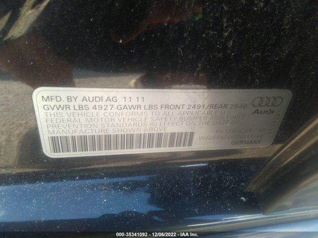 WAUFFAFL6CN013758 Audi A4 2.0t Premium Plus