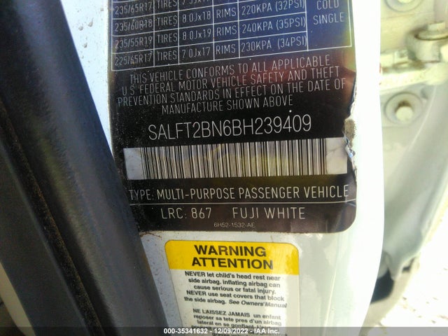 Land Rover LR2 2011 SALFT2BN6BH239409 Image 9