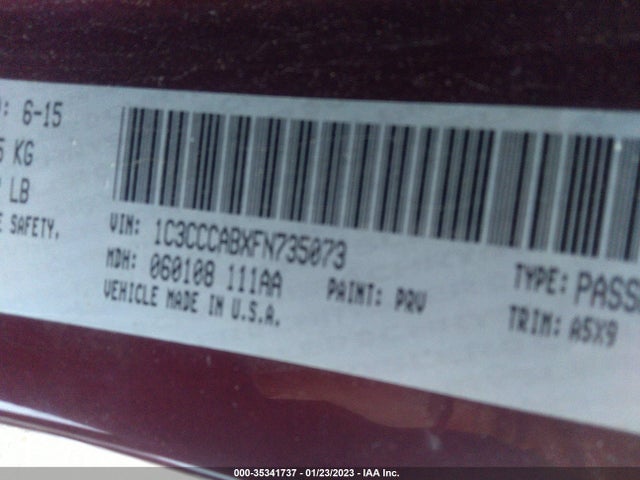 1C3CCCABXFN735073 Chrysler 200 Limited